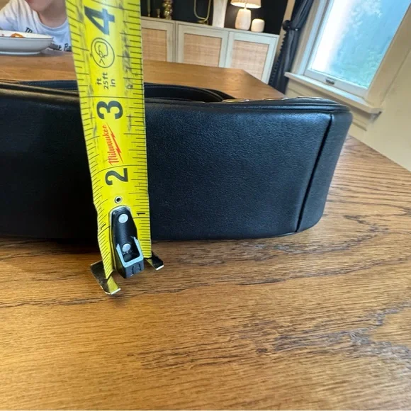 Coach Teri Shoulder Bag CY646 Black Leather Gold Hardware Crossbody  Purse - Picture 14 of 15